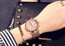 Load image into Gallery viewer, Rose Gold Steel Quartz Women
