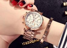 Load image into Gallery viewer, Rose Gold Steel Quartz Women