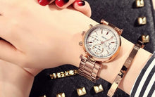 Load image into Gallery viewer, Rose Gold Steel Quartz Women