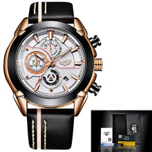 Load image into Gallery viewer, LIGE Luxury Quartz Gold Watch