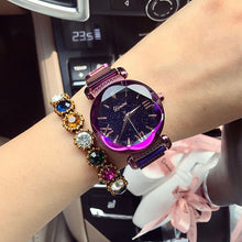 Load image into Gallery viewer, Lady Starry sky Crystal Wrist Watches