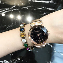 Load image into Gallery viewer, Lady Wrist Watches Luxury Brand Crystal Starry