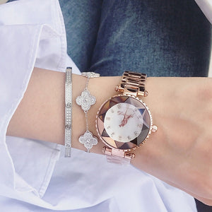 Woman Quartz Starry Wrist Watch